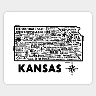 Kansas Map Sticker